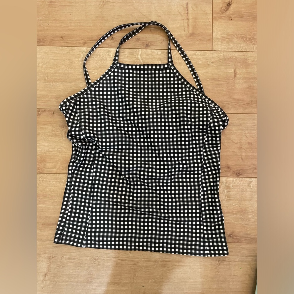 Albion Fit Gingham Tankini (L)